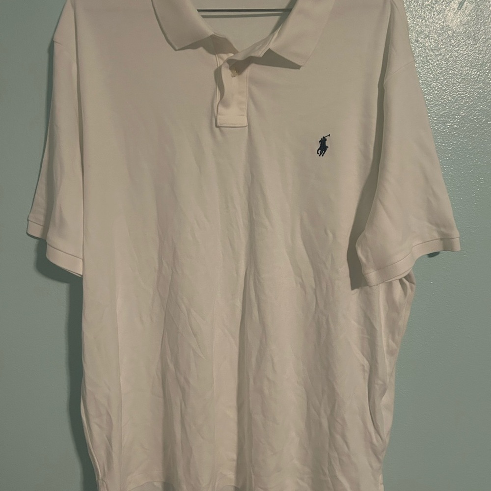 Ralph Lauren Men's Polo Shirt in white XXL